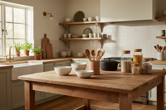 Natural Kitchen Design: Creating an Authentic American Home With Simple Kitchenware